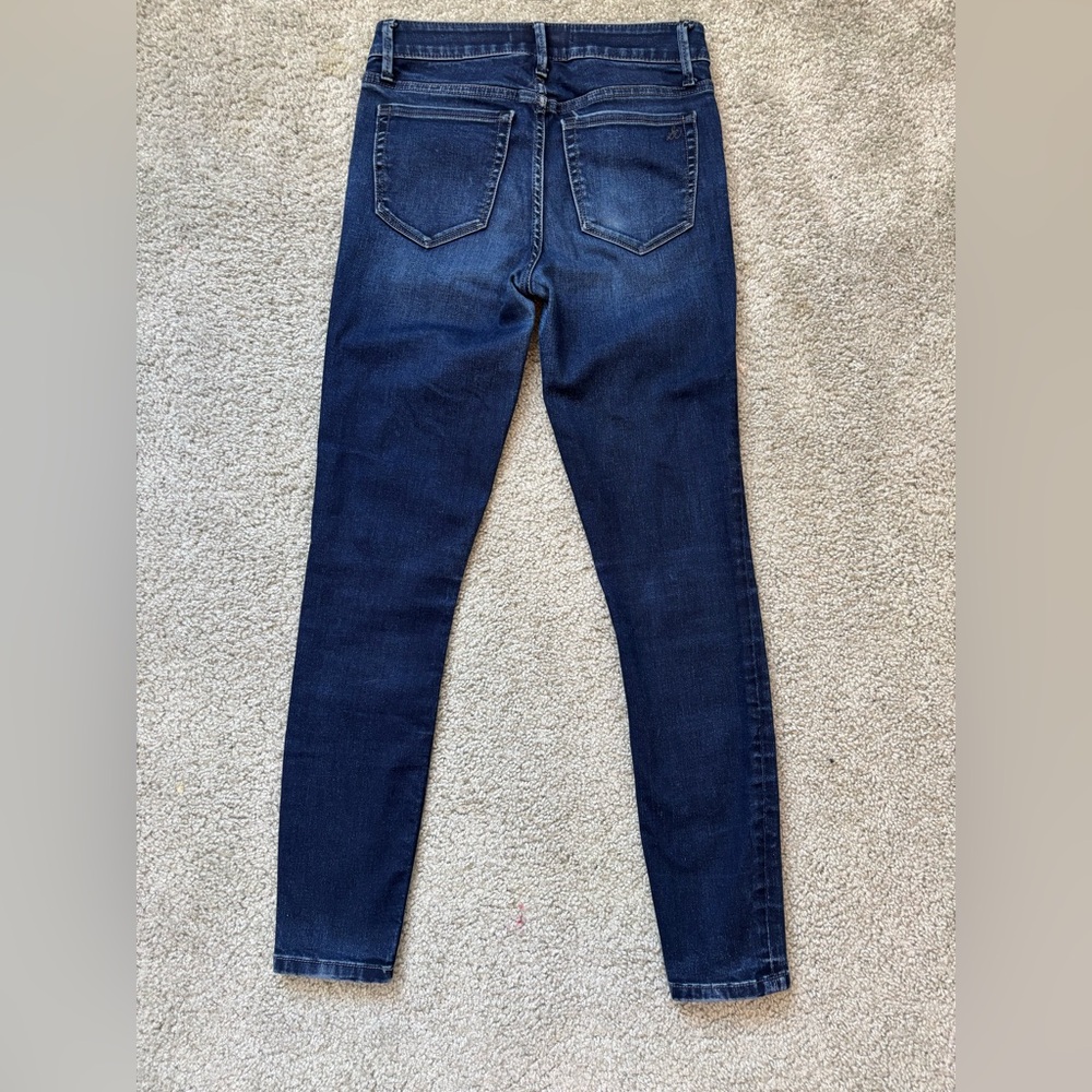 Sam Edelman Kitten Mid Rise Skinny Ankle Jeans Size 24 Dark Wash - Picture 2 of 9
